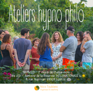 Ateliers Hypno Philo, ateliers de développement personnel et hypnose